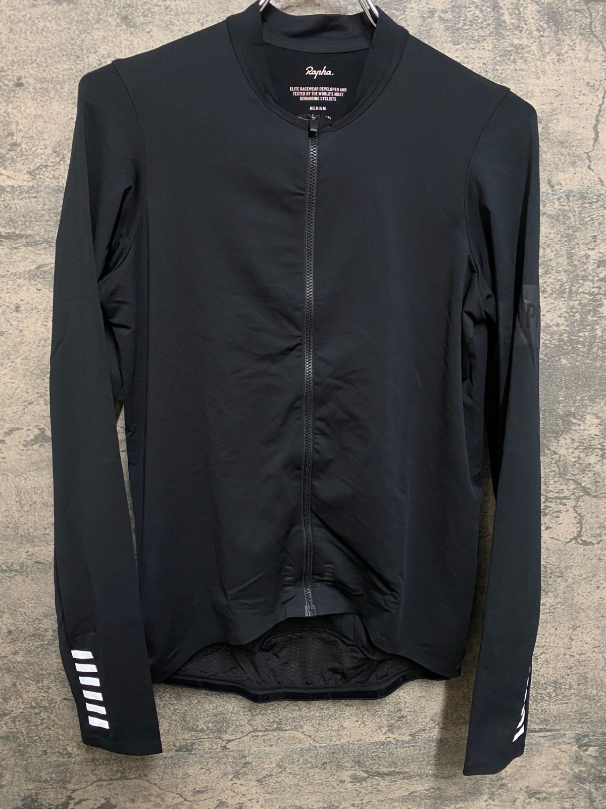 JQ 225 ラファ Rapha PRO TEAM LONG SLEEVE MIDWEIGHT JERSEY 長袖 サイクルジャージ 黒 M