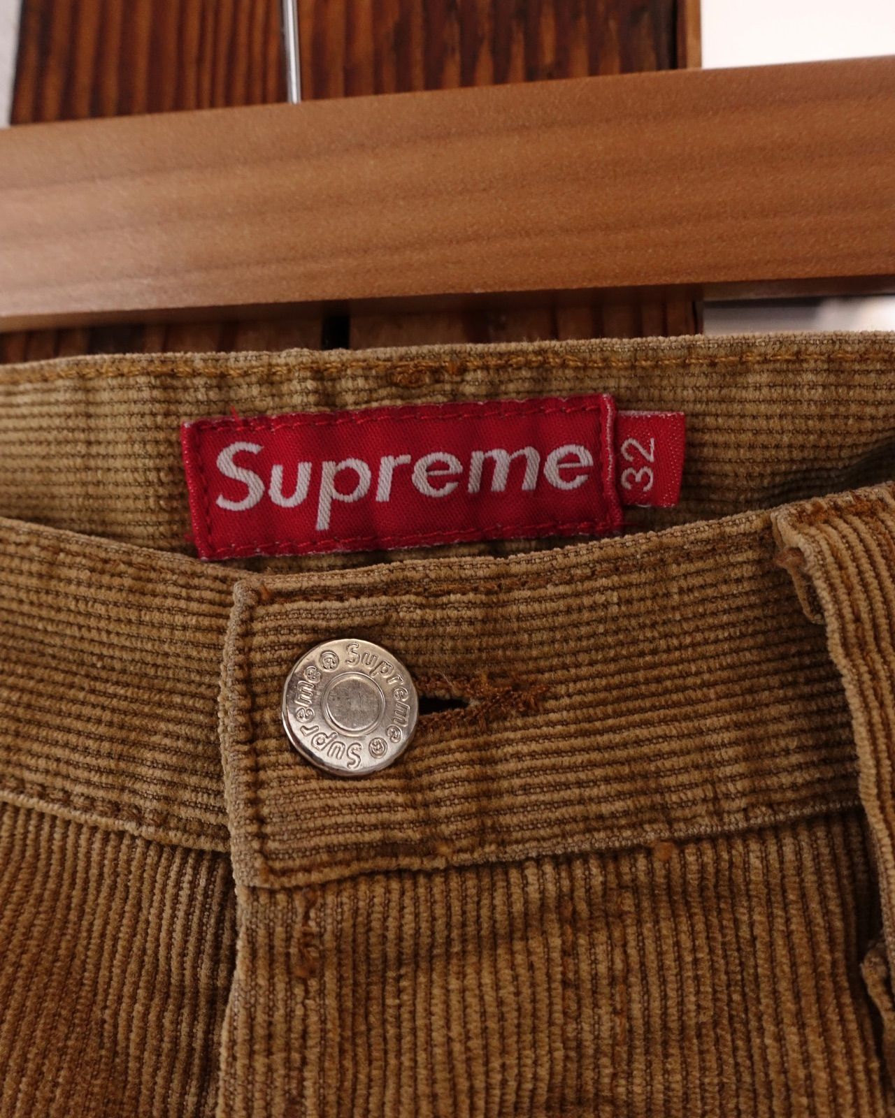 supreme シュプリーム コーデュロイパンツ ブラウン W33 L28.5 USA製