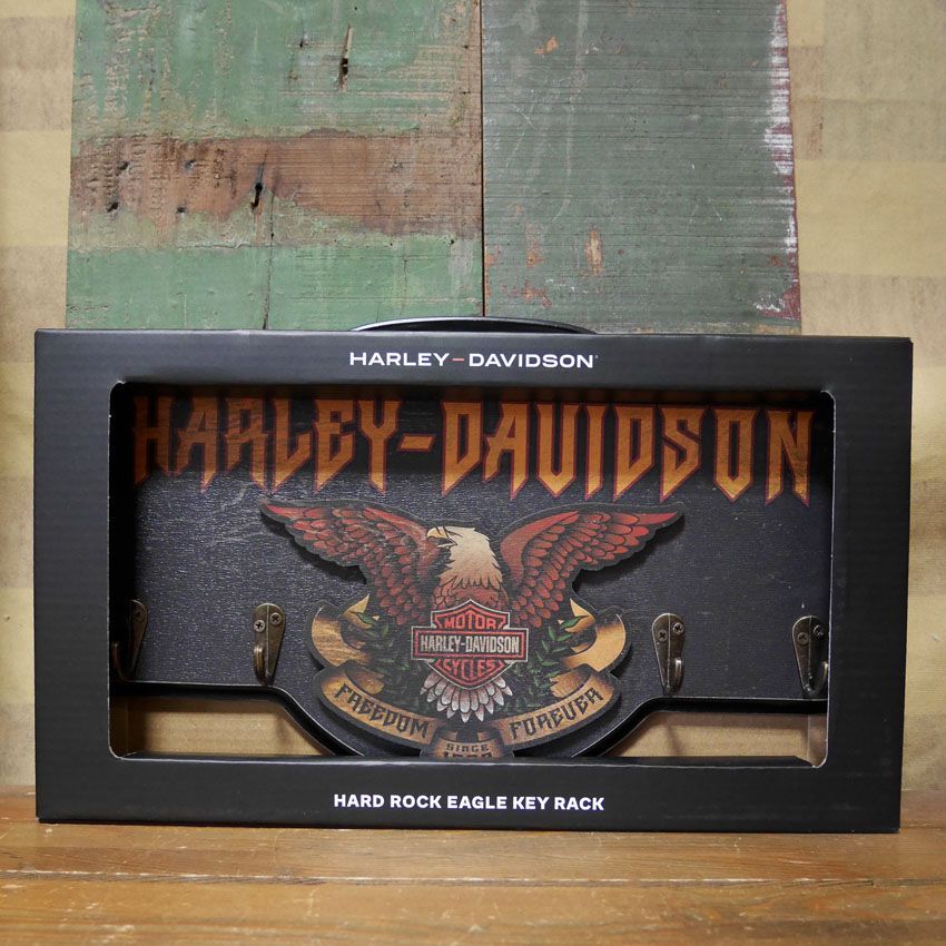 ハーレーダビッドソン ハードロック イーグル キーラック HARLEY Hard Rock Eagle Key Rack フック ハンガー アメリカン雑貨 HDL 15331