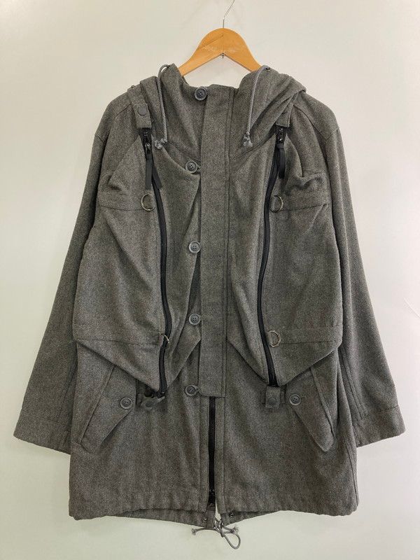 品 FINAL HOME ファイナルホーム 多重ジップモッズコート アウター ミリタリーダッフルコート 140-251201-kk-46-min