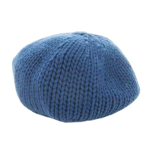 メソンドリリス La Maison de Lyllis MUSU 帽子 ベレー帽 ニット ウール F 青 ブルー 2233023 AO 10 GY 55