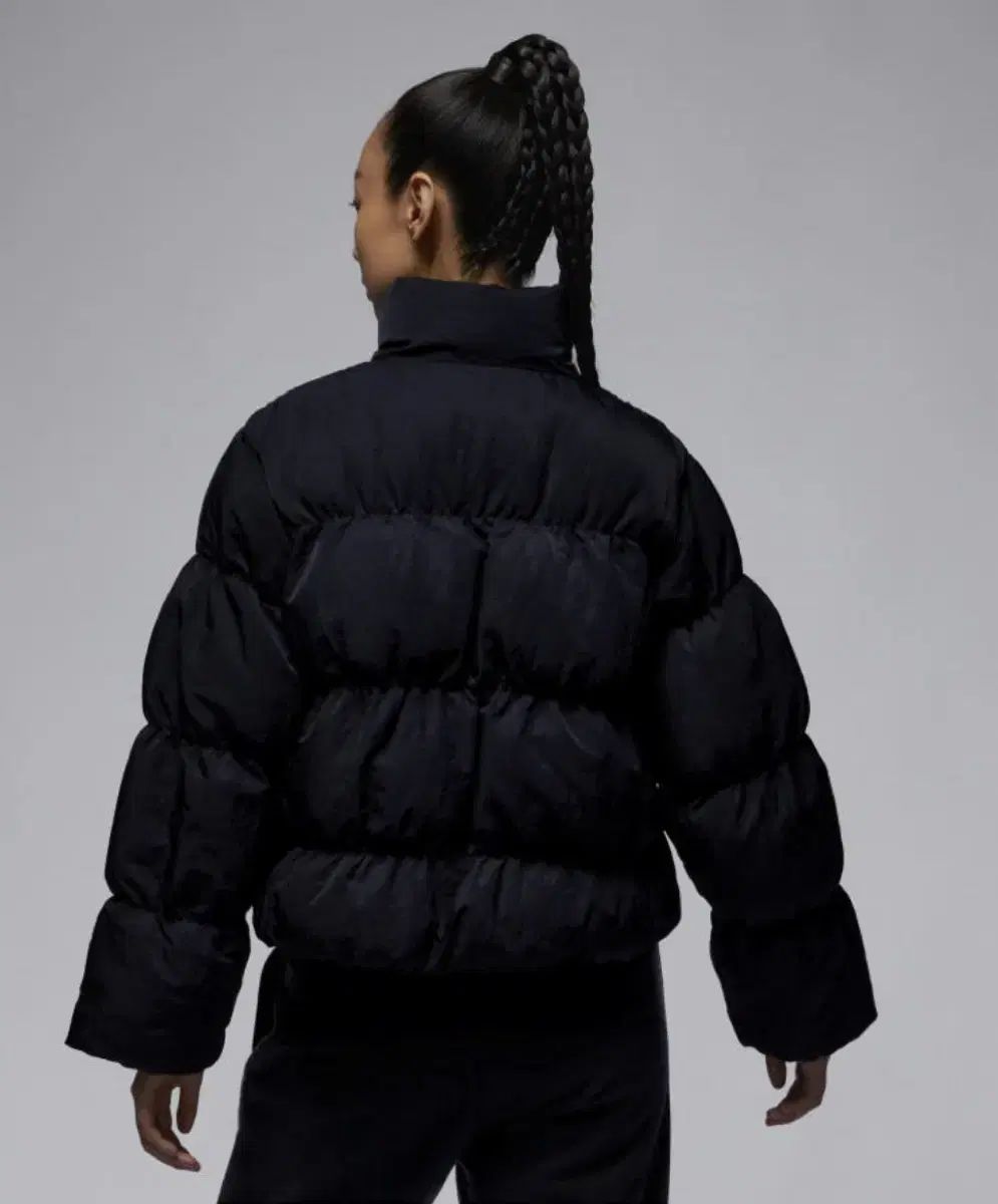 ナイキ ジョーダン レディース ショート パファー ダウン アウター XL 95 ブラック