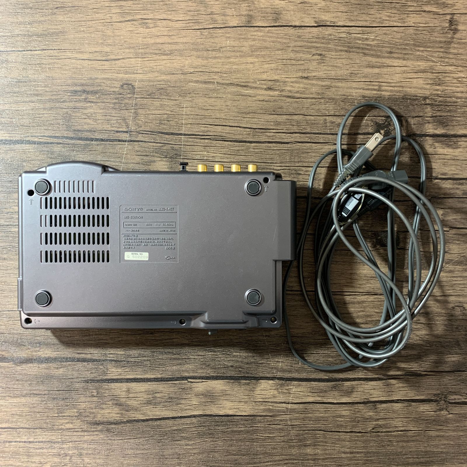 むつ46-120216】SONY ポータブルミニディスクレコーダー MZ-R4ST