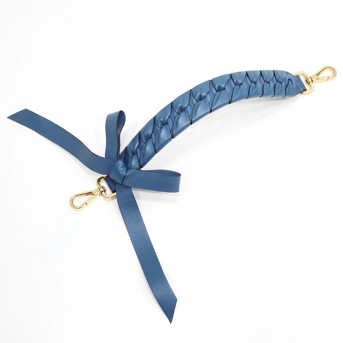 FENDI フェンディ ミニ ストラップ ユー ブルー ハンドル 持ち手