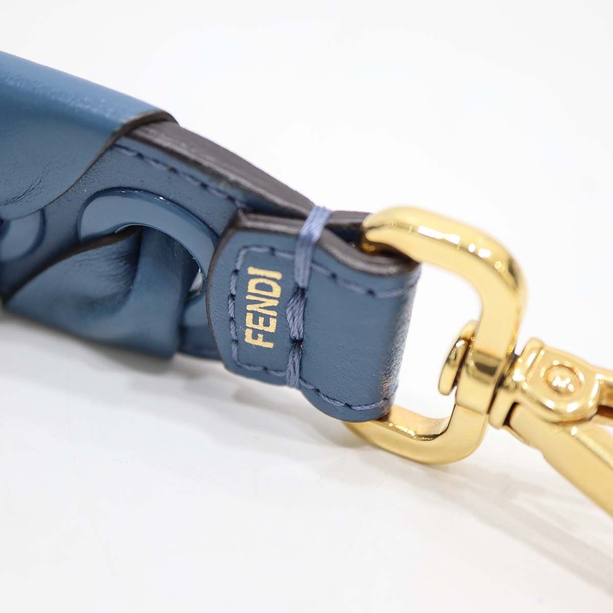 FENDI フェンディ ミニ ストラップ ユー ブルー ハンドル 持ち手 