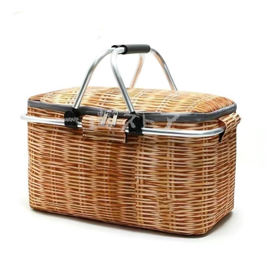 新品?未使用】収納バスケット竹籠 野菜かご 花かご 手編みかご