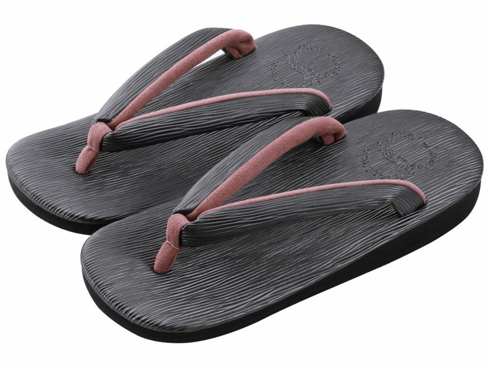 紳士用 菱屋謹製 カレンブロッソ ソフト鼻緒 メンズ カフェ草履 Ｍサイズ ダークグレー st 118 １９