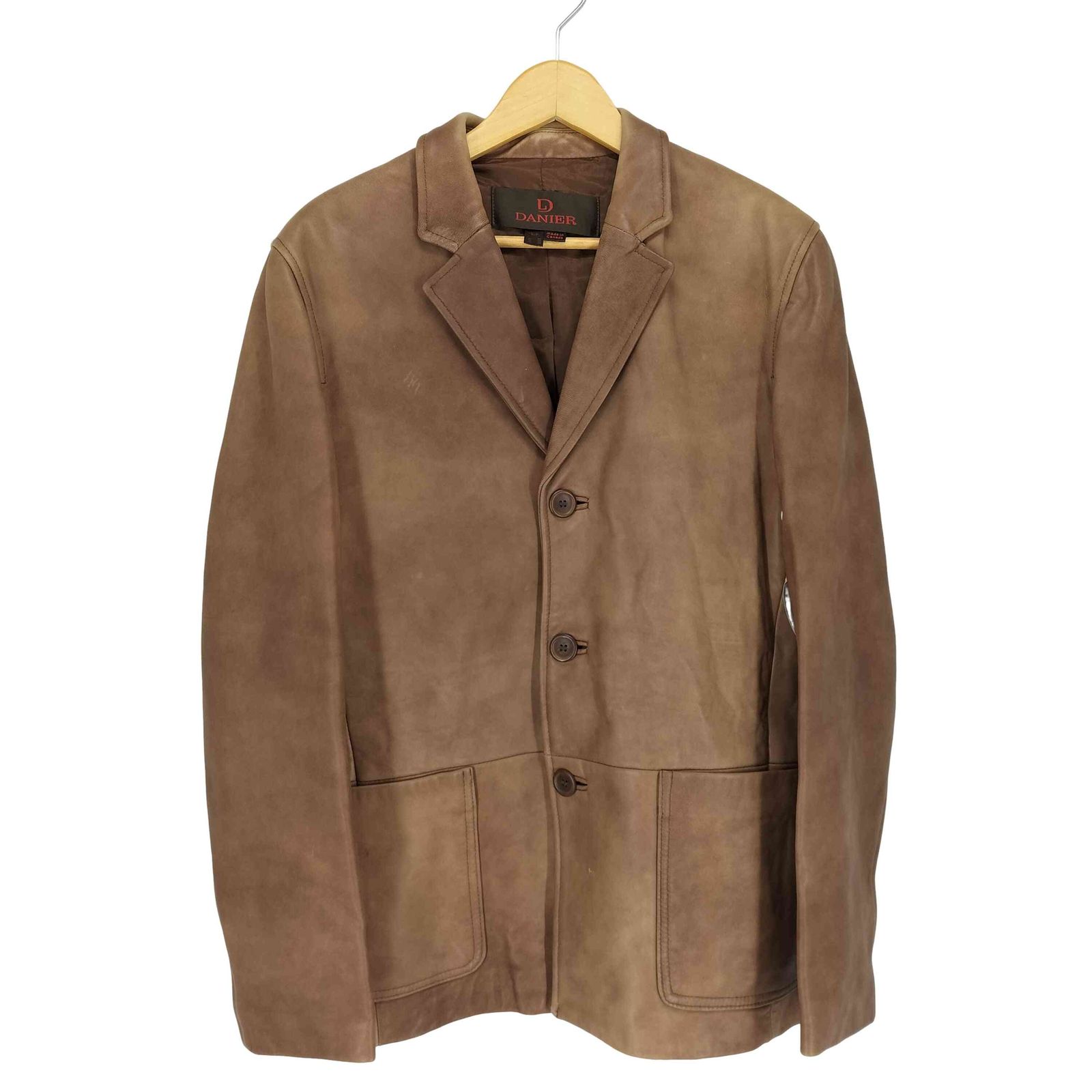 ユーズドフルギ USED古着 GENUINE LEATHER MADE IN CANADA レザー3B