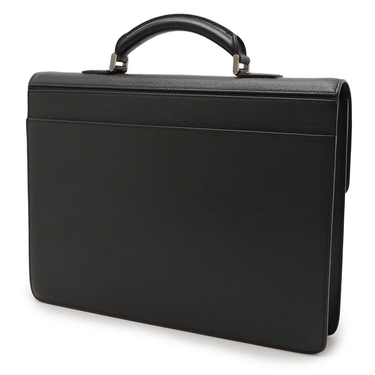 A4可 美品 ルイヴィトン レザー ビジネスバッグ タイガ ラギート ブラック LOUIS VUITTON ルイ ヴィトン タイガ ラギート 書類カバン ブリーフ