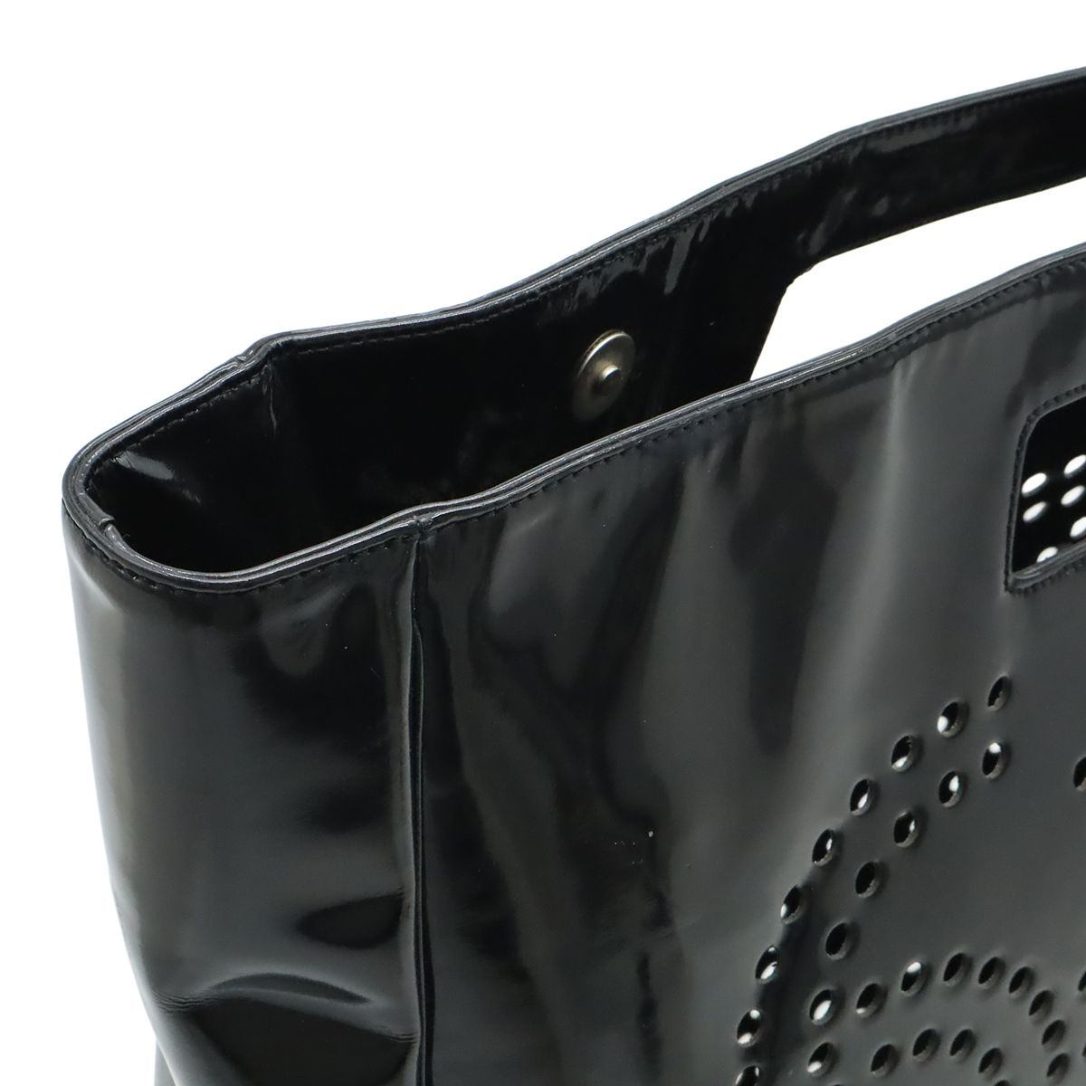 CHANEL シャネル トリプルココ パンチング ココマーク トートバッグ