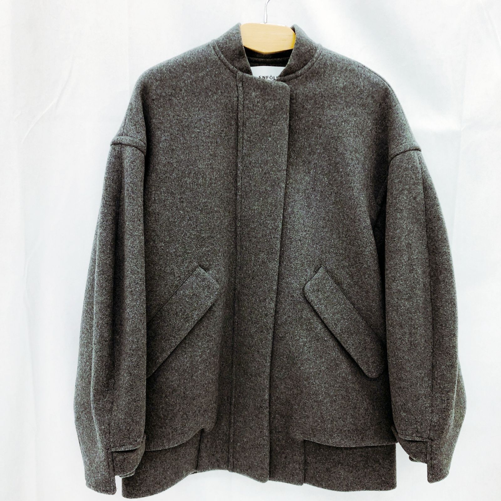 ENFOLD エンフォルド メルトンスタジャン ジャケット ブルゾン