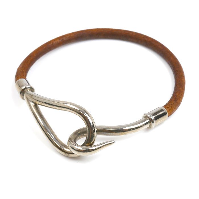 HERMES エルメス レザー ジャンボ ブレスレット 16cm レディース 中古