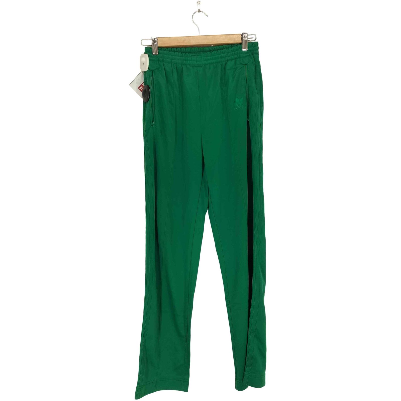 アディダス adidas 80s 銀タグ USA製 ロゴ刺繍トラックパンツ メンズ M