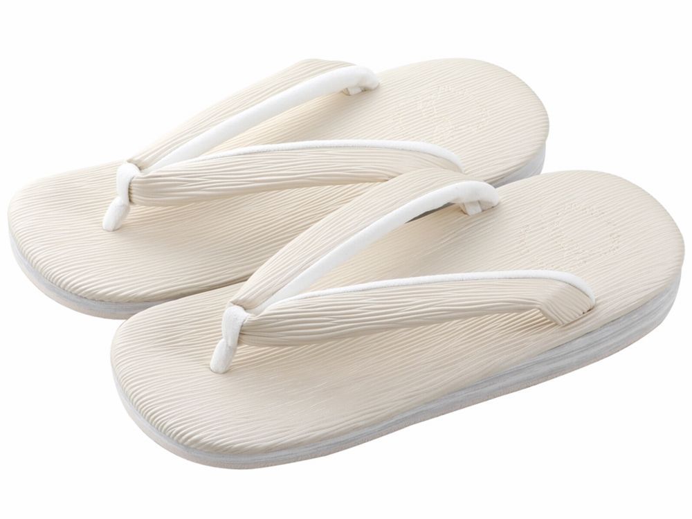 紳士用 菱屋謹製 カレンブロッソ ソフト鼻緒 メンズ カフェ草履 Ｍサイズ アイボリー st 118 ２１