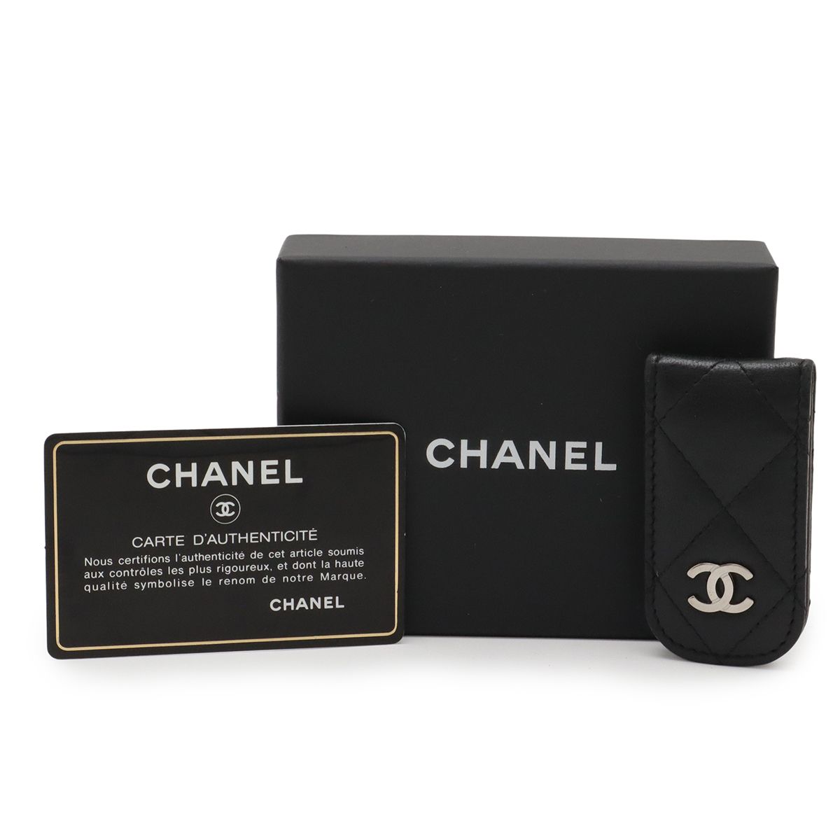 CHANEL シャネル 　マネークリップ ビルクリップ CHANEL シャネル マトラッセ ココマーク マネークリップ ビルクリップ
