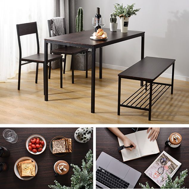 【ブラウン】ダイニングテーブル4点セット木製食卓テーブル 4人掛け北欧 シンプル ブラウン】ダイニングテーブル4点セット木製食卓テーブル 4人掛け北欧