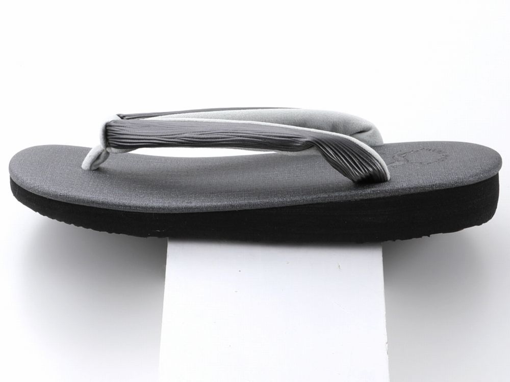  紳士用 菱屋謹製 カレンブロッソ ソフト鼻緒 メンズ カフェ草履 Ｍサイズ グレー st 118 ２２ 草履 和装履物