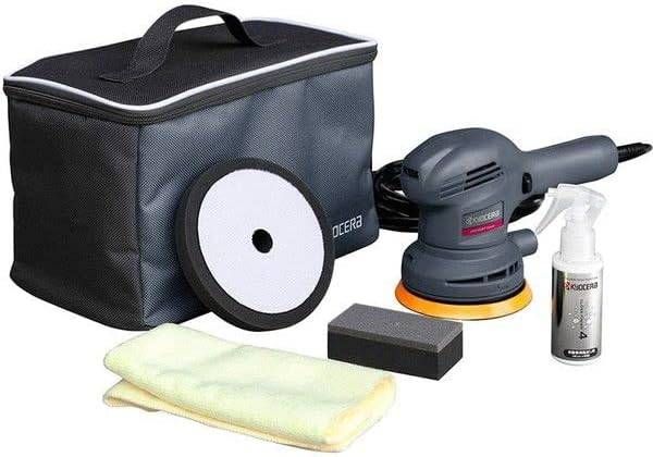 京セラ Kyocera 旧リョービ プロ用 ポリッシャー 637051 A ブラック 車磨き キット 収納バッグ ダブルアクション機構搭載 電源コード5 m