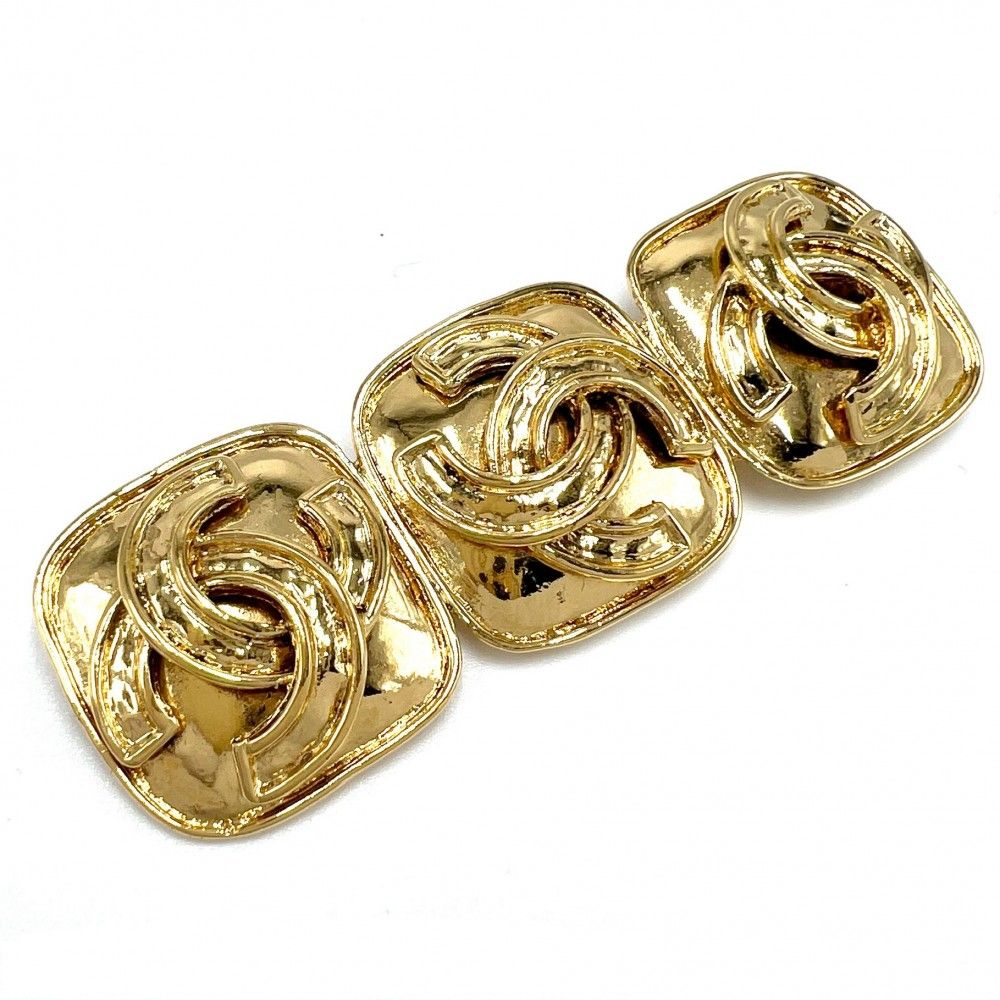 CHANEL　シャネル　ヴィンテージ　ココマーク　ブローチ　ゴールド　スクエア シャネル ブローチ レディース ココマーク スクエア ヴィンテージ