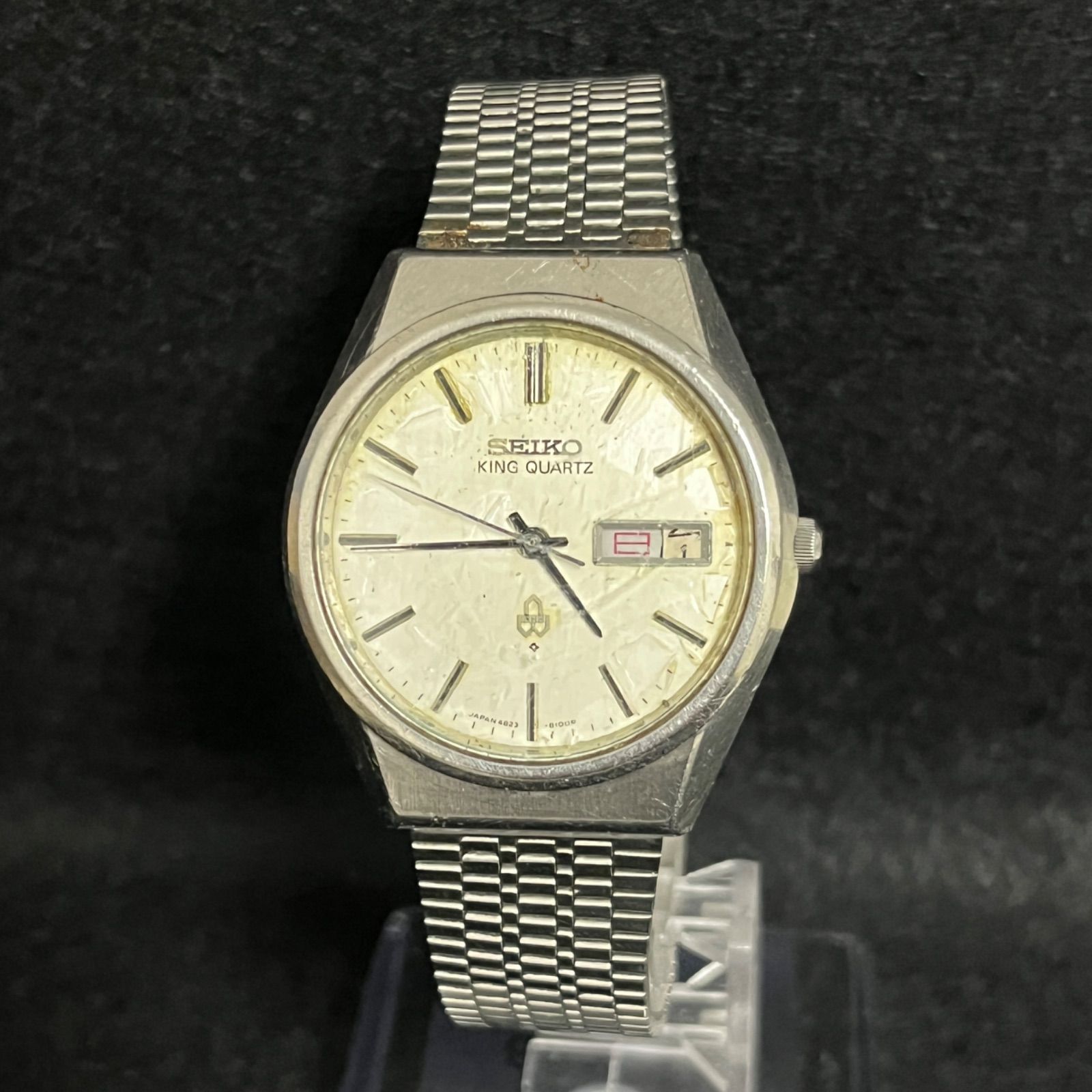 稼働 SEIKO 時計　メンズ　キングクォーツ 4823-8100 ホワイト SEIKO セイコー KING QUARTZ キング クォーツ 4823-8100 腕時計 - メルカリ