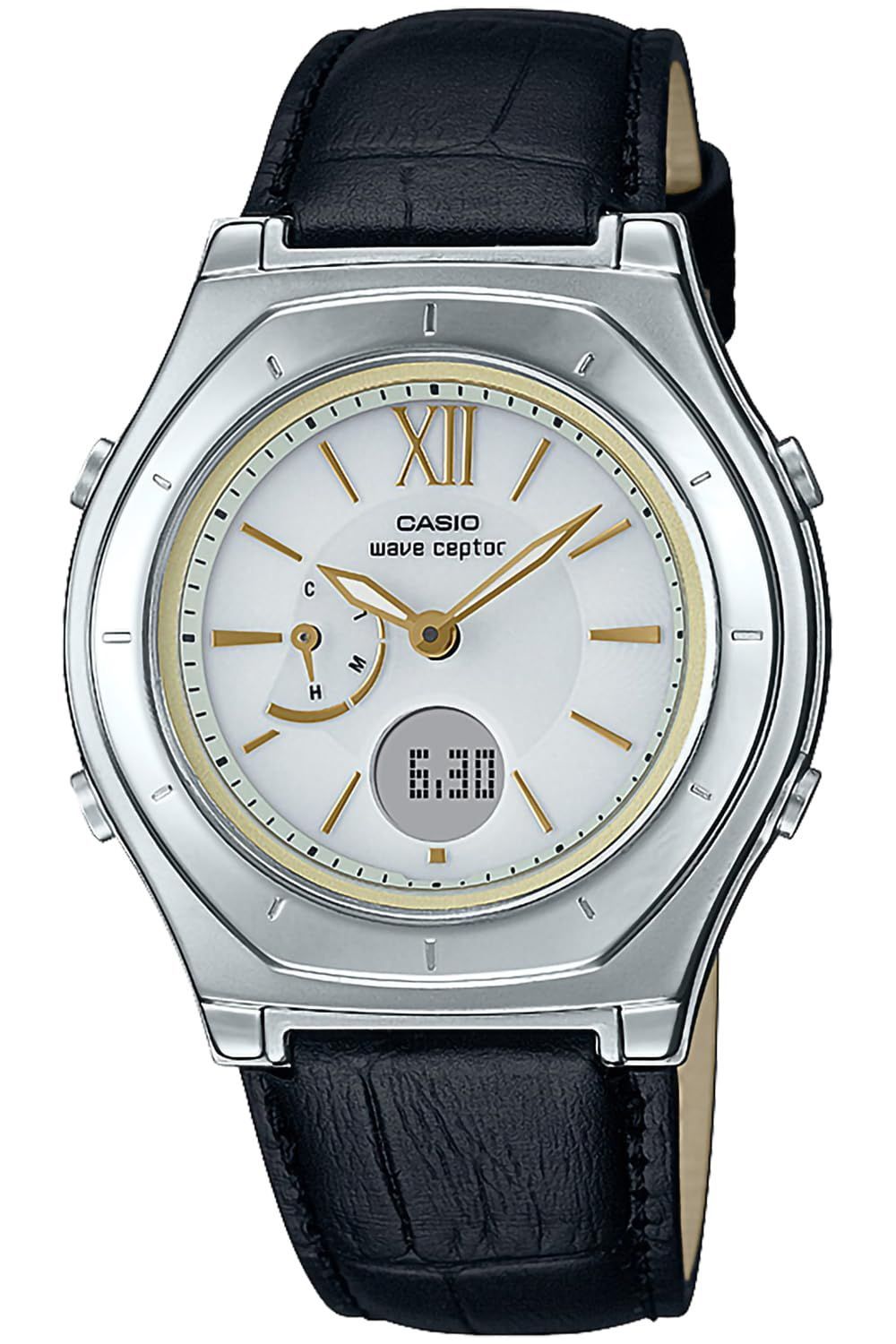 ウェーブセプター 電波ソーラー LWA-M 160 L-1 AJF 腕時計 レディース カシオ ブラック