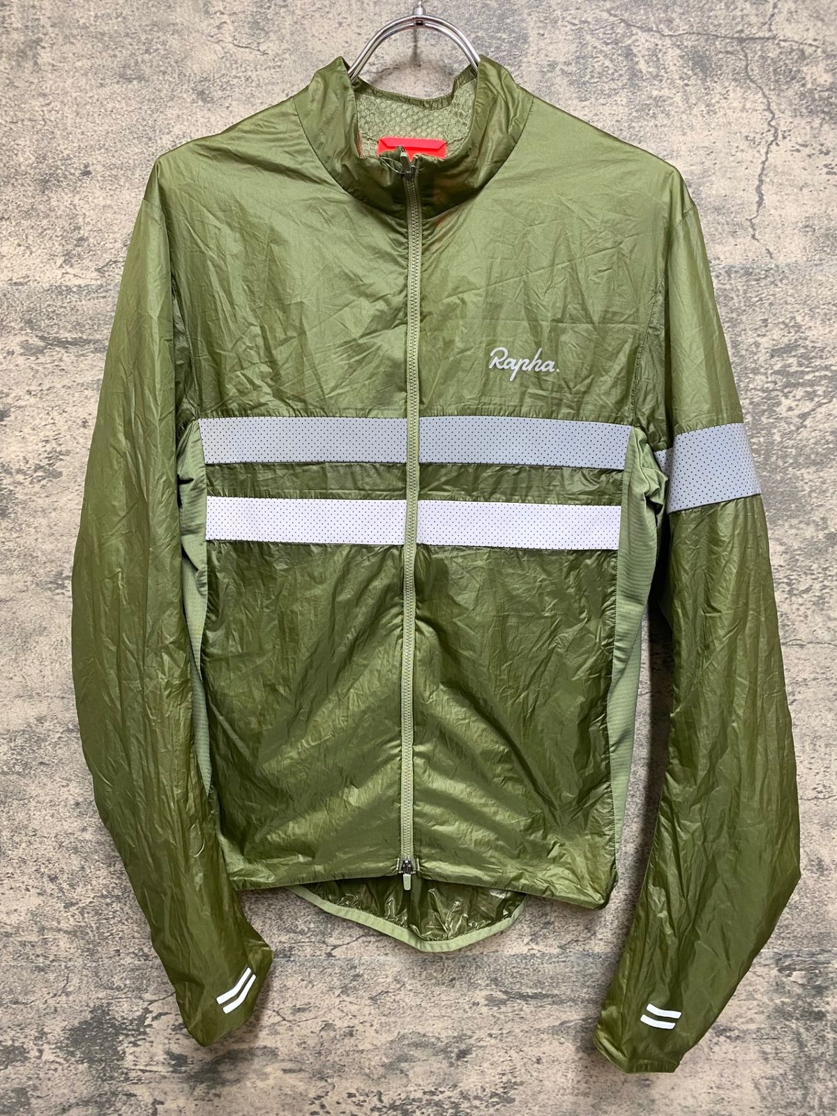 JQ 361 ラファ Rapha BREVET INSULATED JACKET 長袖 サイクルジャケット 緑 M 裏起毛