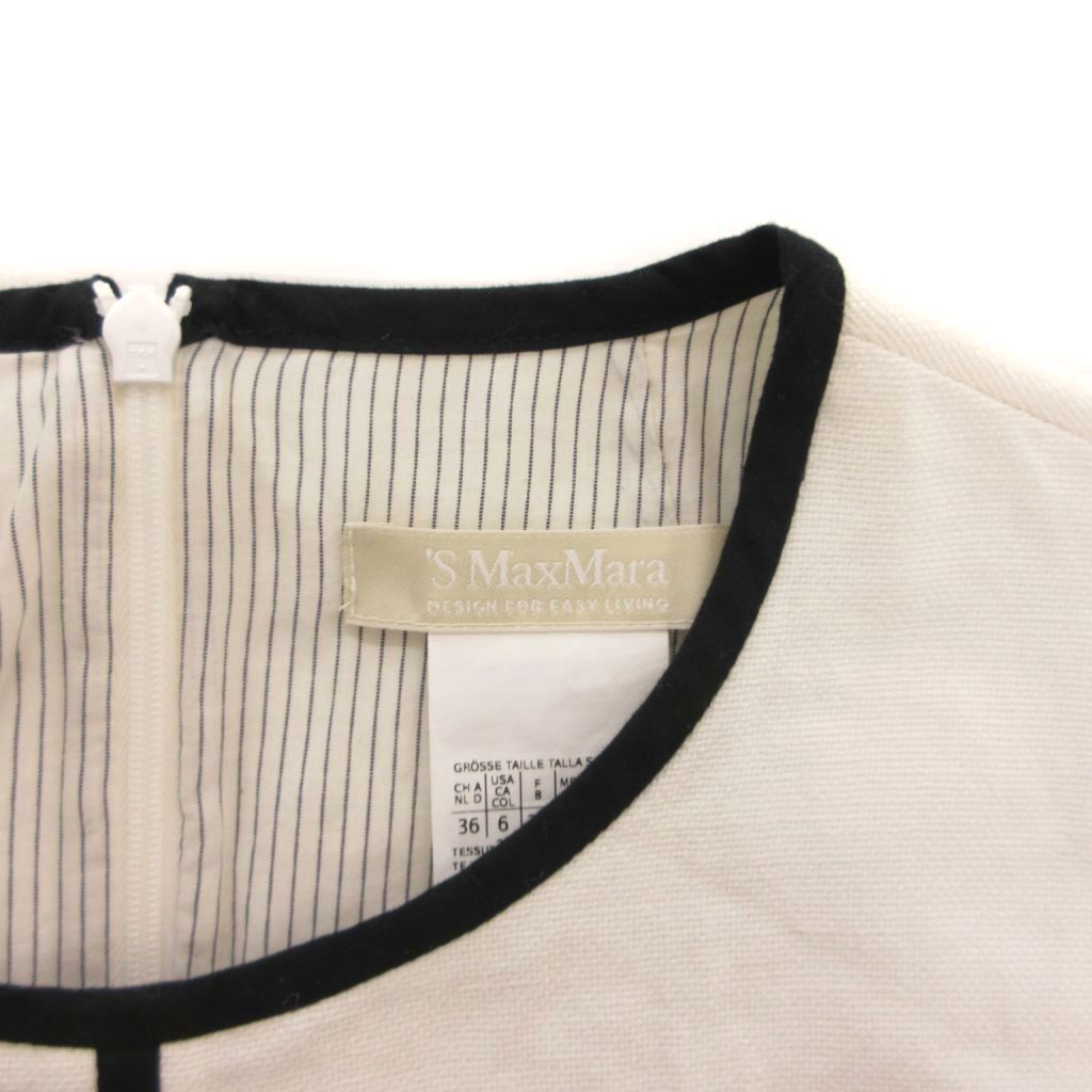 Sマックスマーラ 'S Max Mara ワンピース ノースリーブ ひざ丈 麻