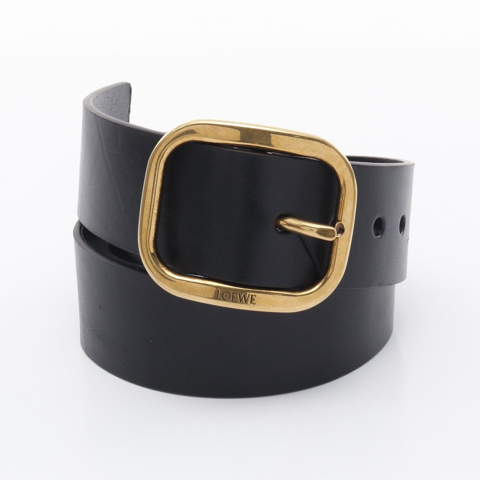 ロエベ LOEWE ベルト ラウンドソフトベルト E619244XAI865485 ブラック 
