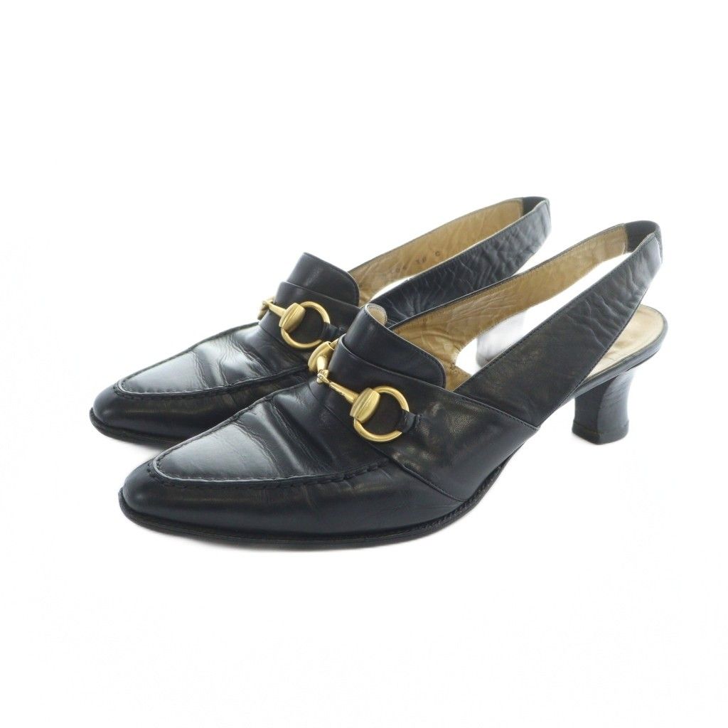 GUCCI ブラック ポインテッドトゥ パンプス 38 782832_BNC80_1000_001_095_0000