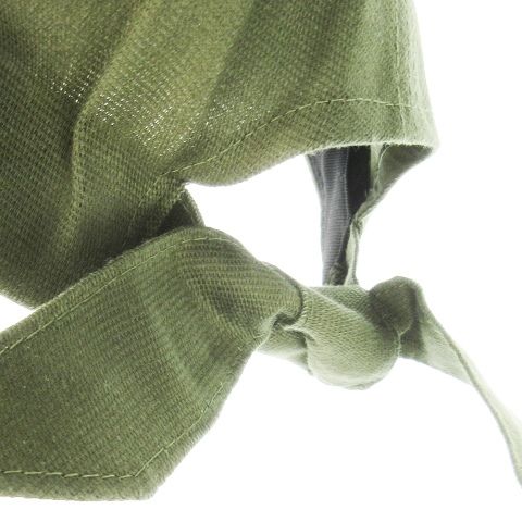 【中古】未使用品 エントワフェイン ENTWURFEIN ABEL KP キャップ BBキャップ 帽子 バックリボン one size 緑 エントワフェイン ENTWURFEIN ABEL KP キャップ BBキャップ 帽子