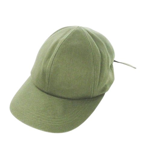 【中古】未使用品 エントワフェイン ENTWURFEIN ABEL KP キャップ BBキャップ 帽子 バックリボン one size 緑 エントワフェイン ENTWURFEIN ABEL KP キャップ BBキャップ 帽子