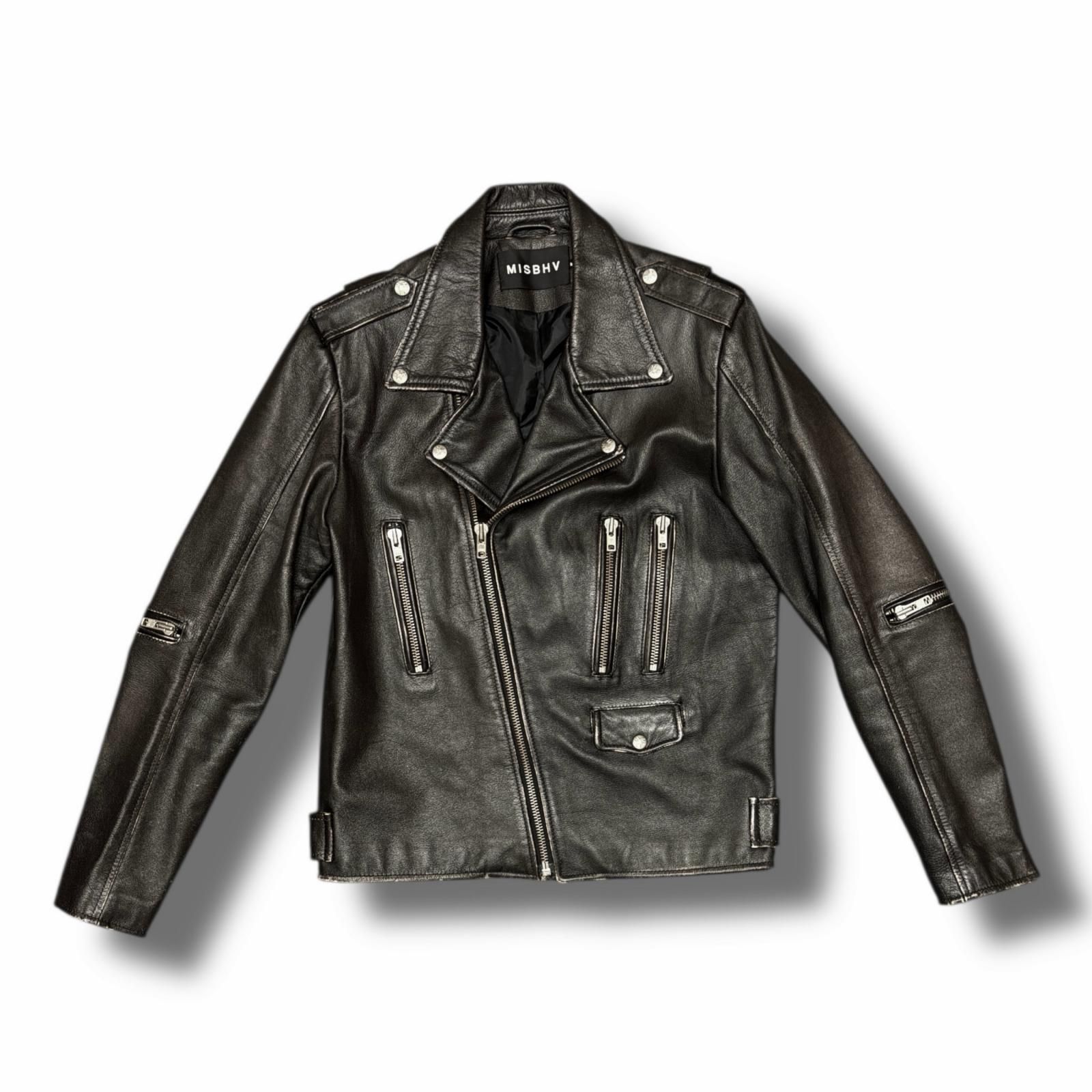 MISBHV Riders jacket バックプリントダブルライダースジャケット