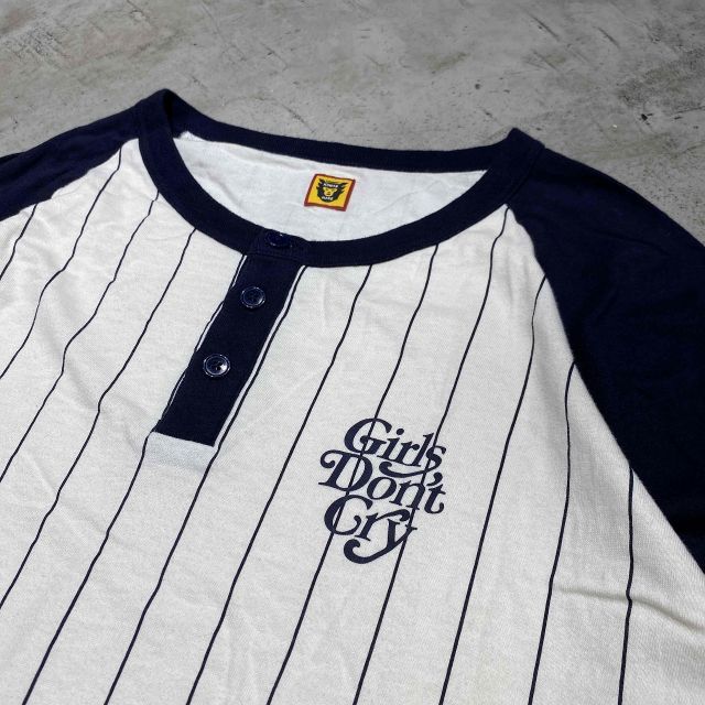 HUMAN MADE 24ss GIRLS DON'T CRY BASEBALL 3/4 TEE SIZE-XXL