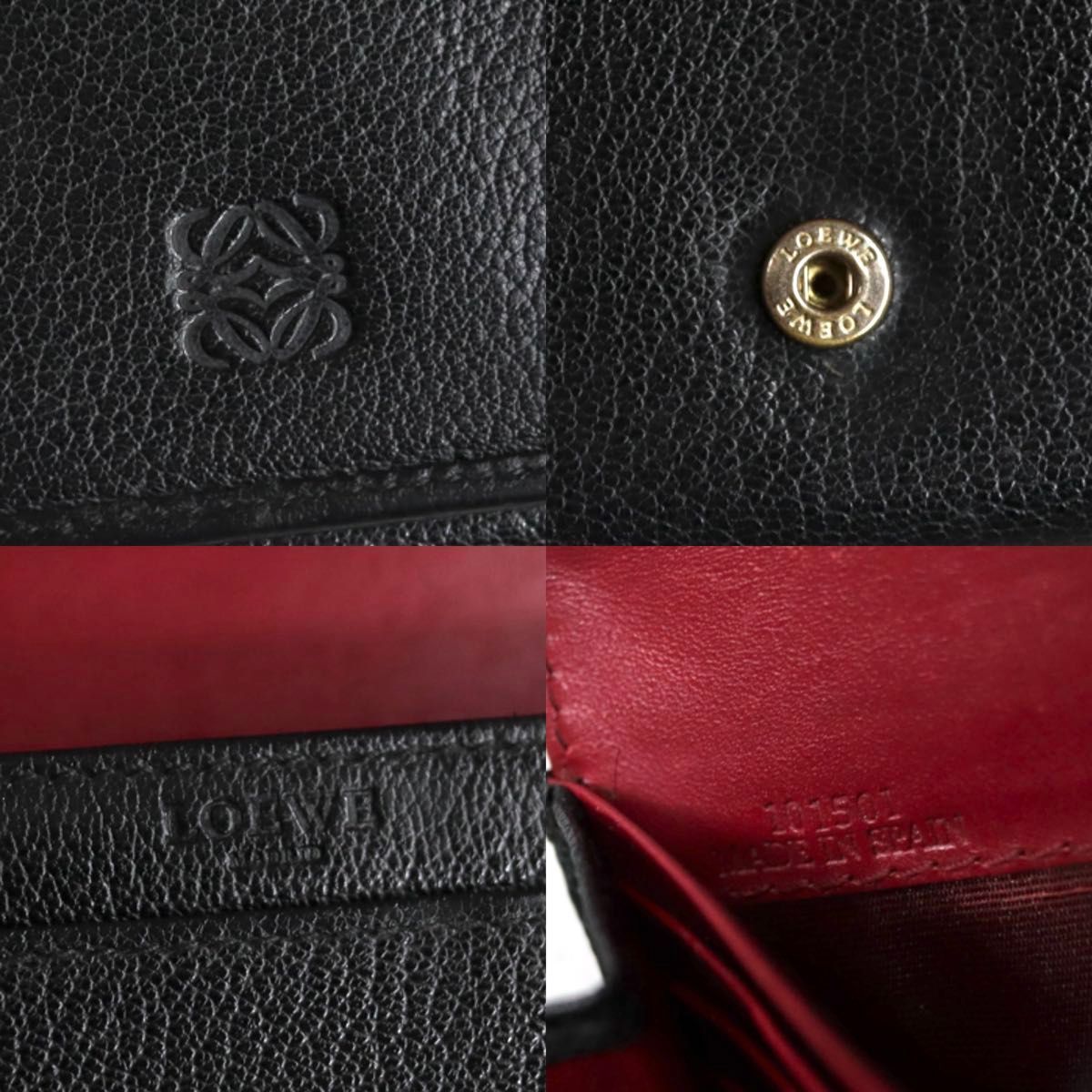 LOEWE ロエベ / アナグラムコンパクトウォレット 二つ折り財布 