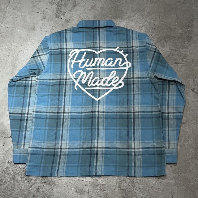 HUMAN MADE 23 ss HEART CHECKED SIZE-XL ヒューマンメイド ハートロゴ チェック 長袖シャツ
