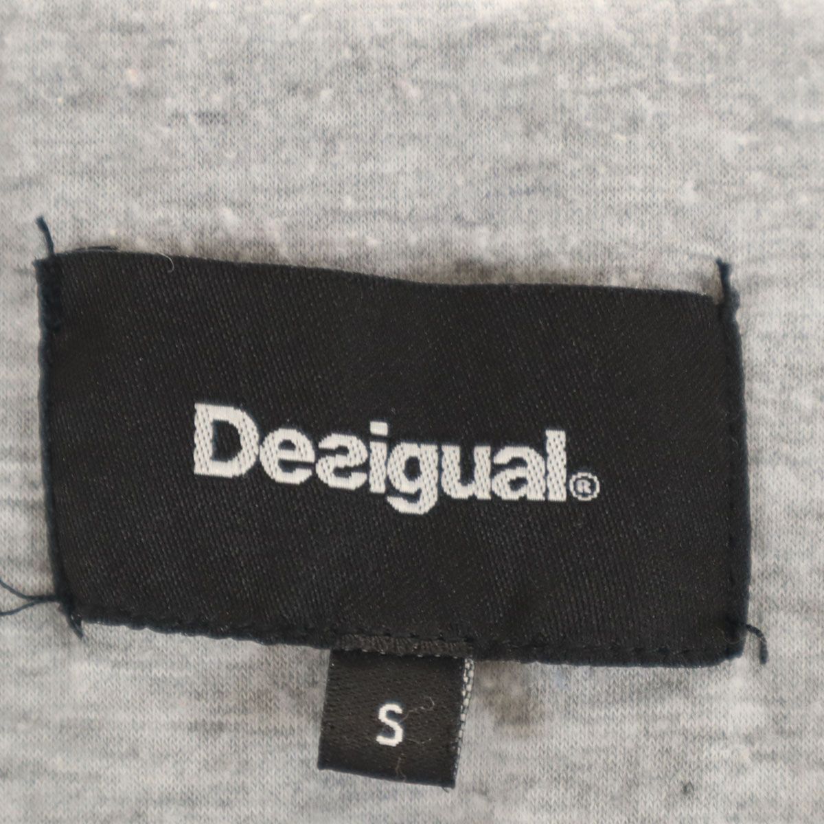 Desigual デシグアル 異素材切り替え ジャケット S ブラック レザー