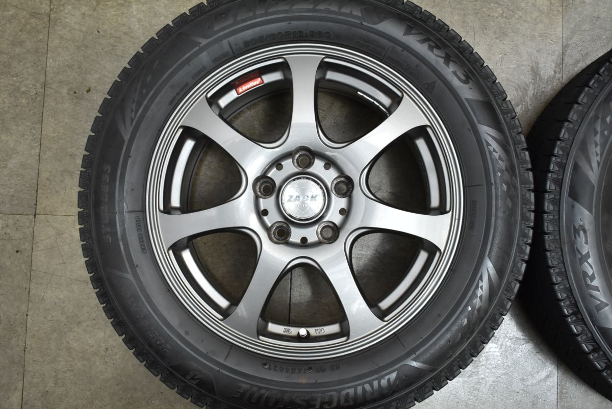 ノア ヴォクシー セレナ等 ZACK 16 in 6 5 J 38 PCD 114 3 ブリヂストン ブリザックVRX 205 60 R ステップワゴン アクセラ エスクァイア