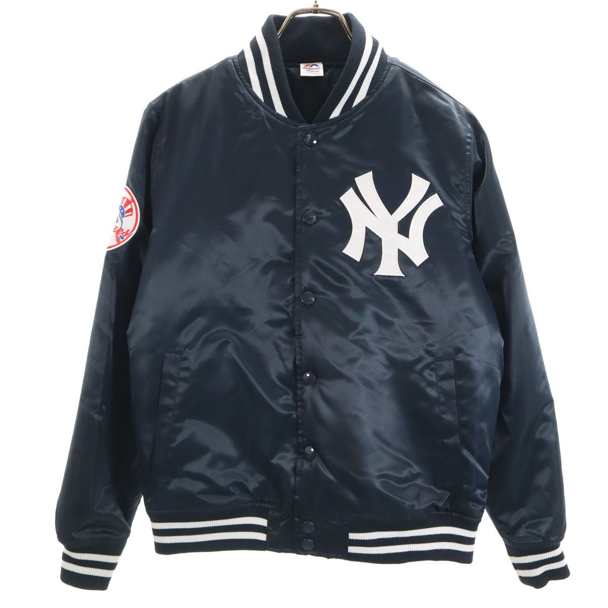 Majestic マジェスティック スタジャン M ネイビー ヤンキース メンズ