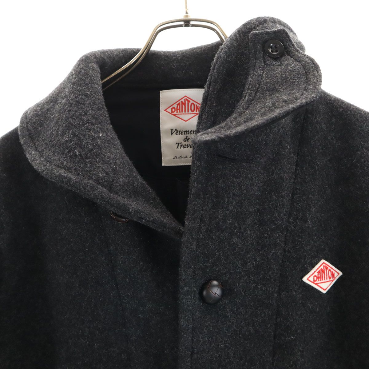 美品 Danton ダントン 日本製 丸襟 ウールモッサ ジャケット 42