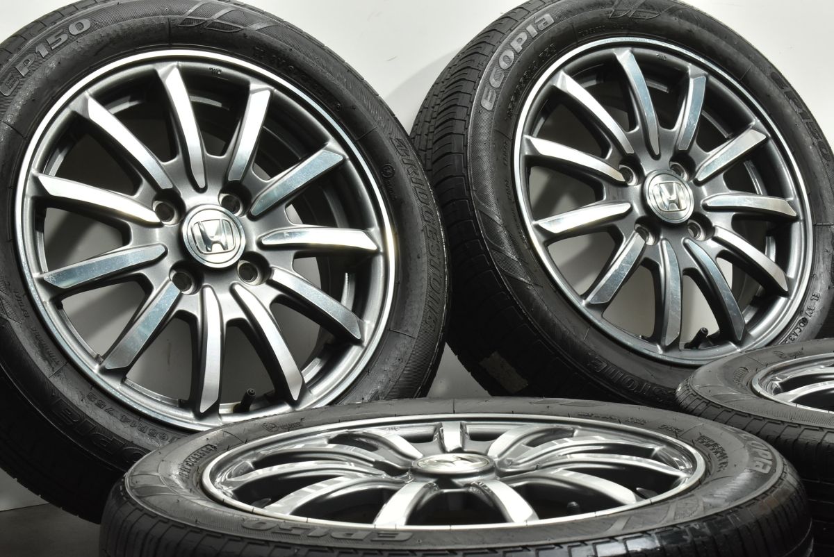 ホイールのみ可 ホンダ N WGN 14 in 4 5 J 40 PCD 100 ブリヂストン エコピア EP 150 155 65 R BOX ONE 流用 可 HONDA