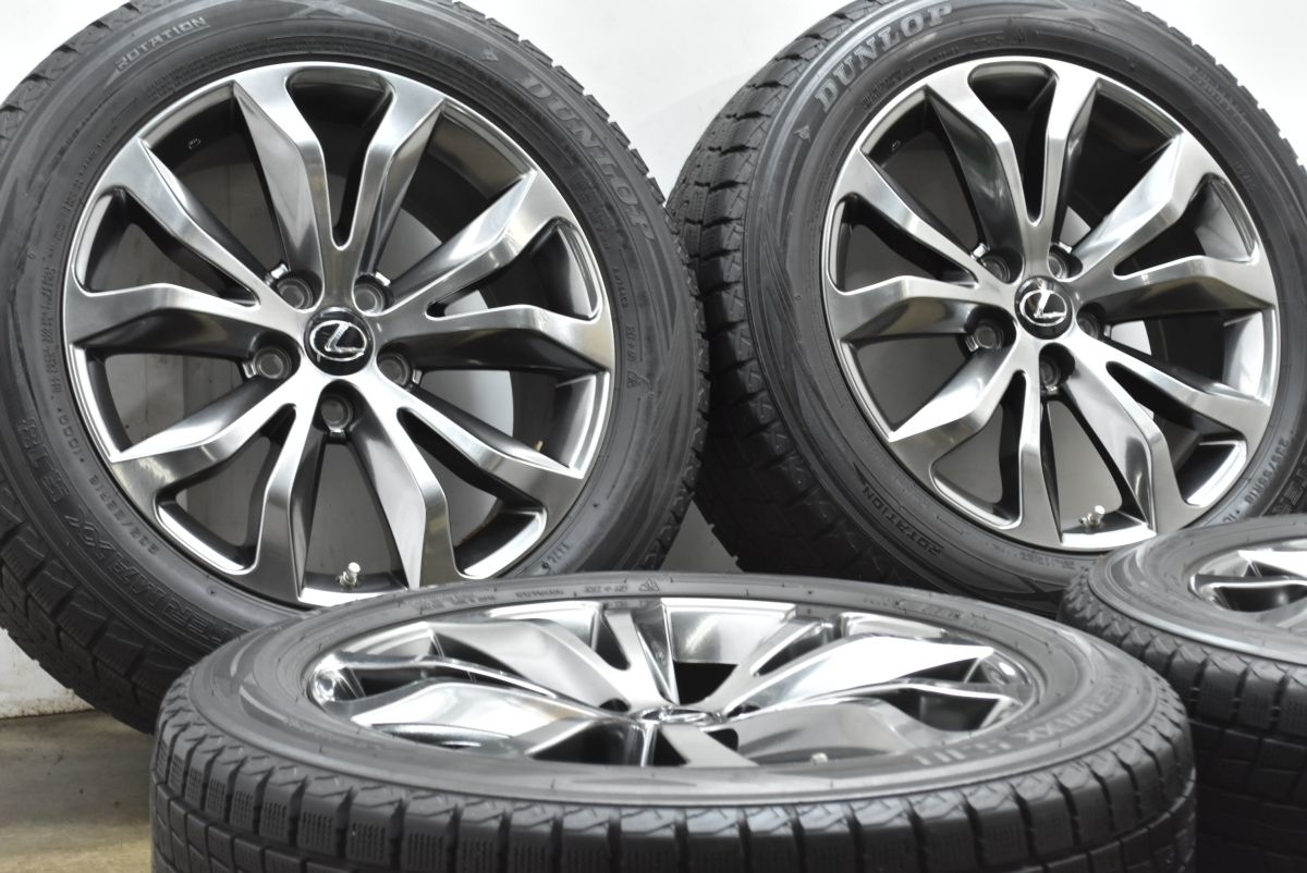 交換用に レクサス NX Fスポーツ 18 in 7 5 J 39 PCD 114 3 ダンロップ ウィンターマックス SJ 8 235 55 R ハリアー RAV 4 可