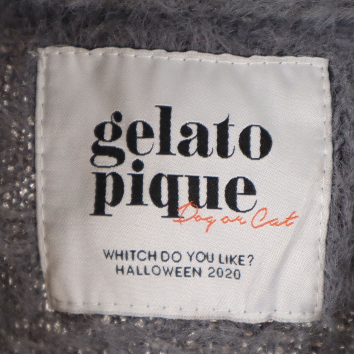 gelato pique ジェラートピケ 2020 Halloween限定 長袖 ネコモコビッグ