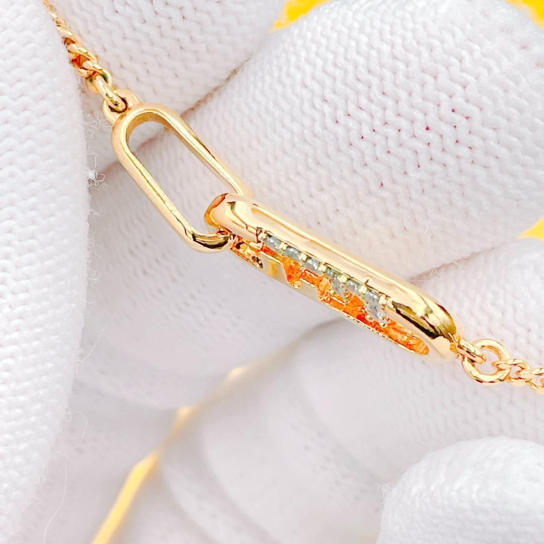 ◇フェンディ◇ FENDI オーロック ネックレス ラインストーン ゴールド