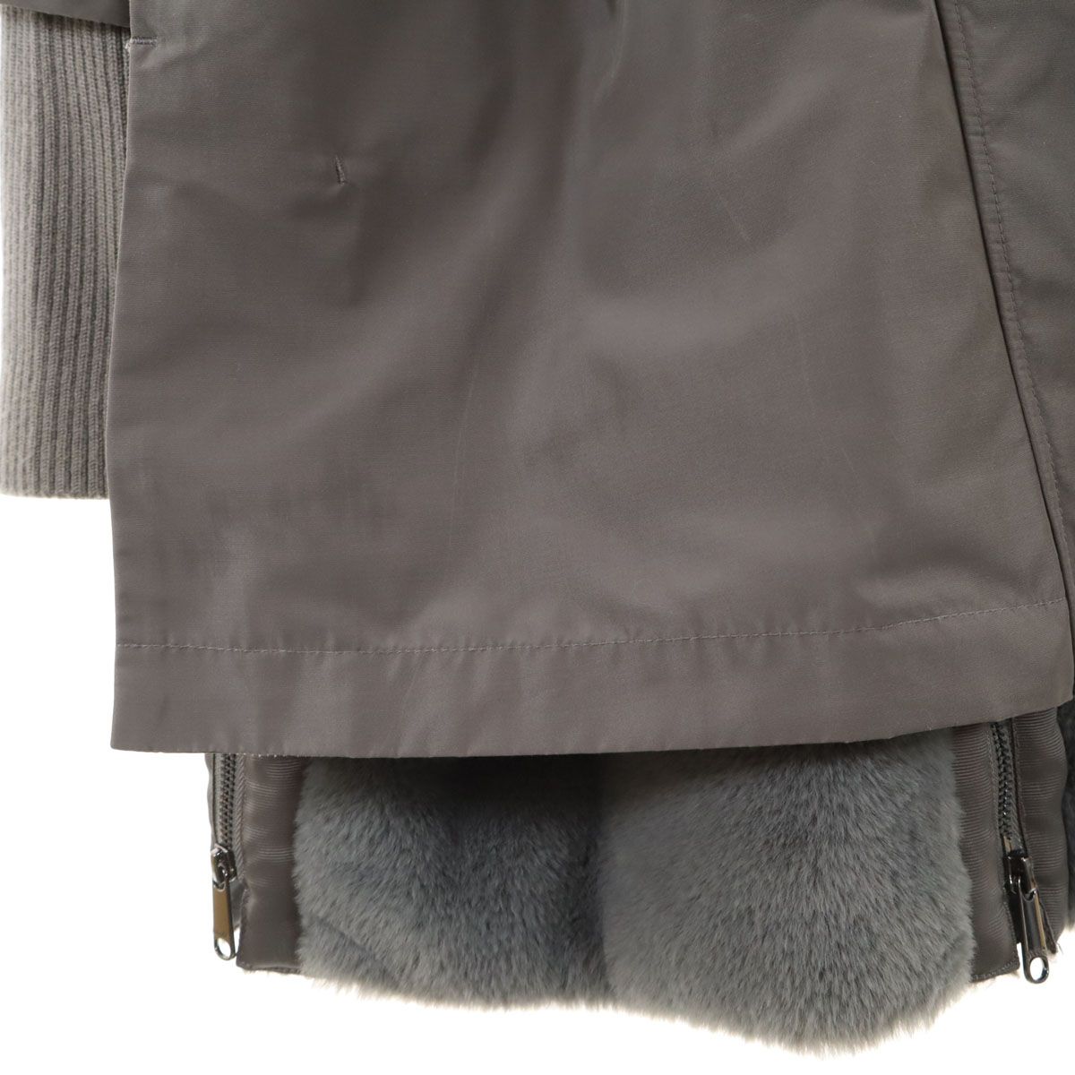 MAX MARA マックスマーラ コート 38 グレー 中綿ライナー付き マックス