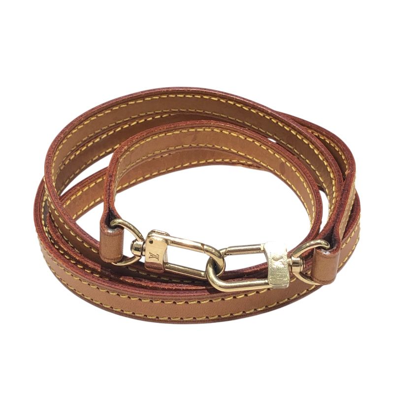 ルイ ヴィトン LOUIS VUITTON ストラップ ベージュ レザー レディース ショルダーストラップ
