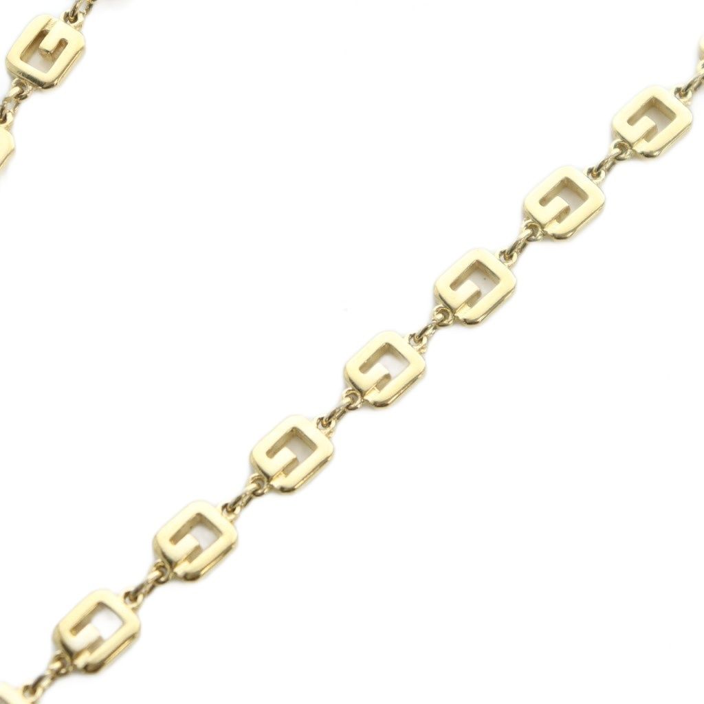 ジバンシィ GIVENCHY ネックレス アクセサリー ロゴ ゴールド色 □GY18