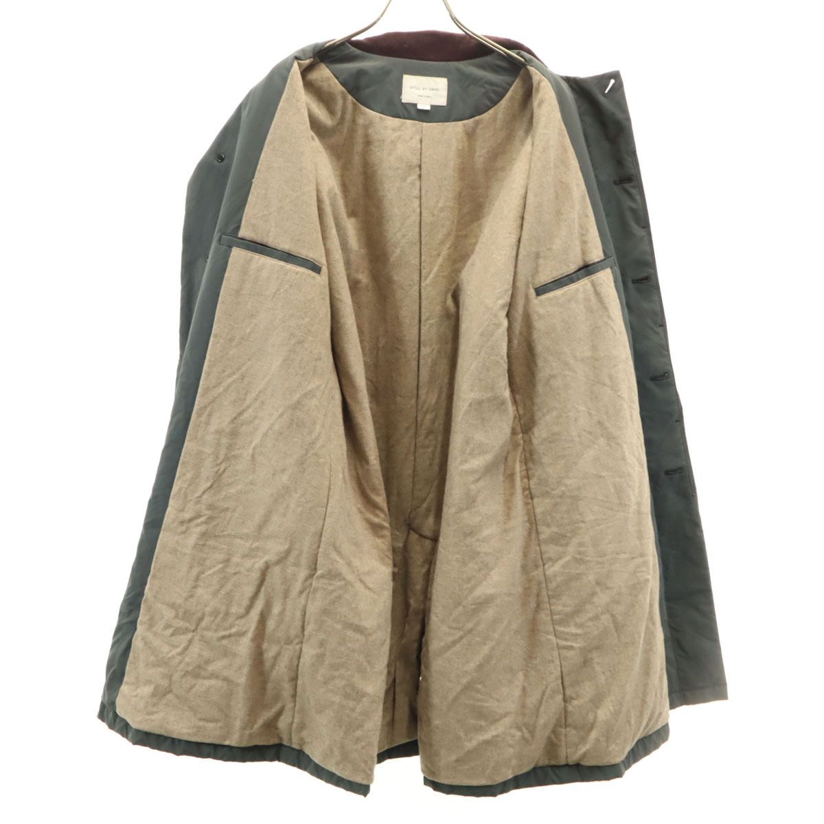 STILL BY HAND スティルバイハンド 日本製 中綿コート 4R カーキ