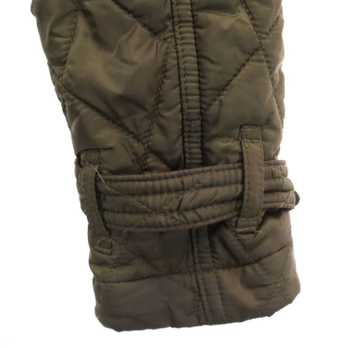 BURBERRY BRIT バーバリーブリット キルティングコート XS カーキ