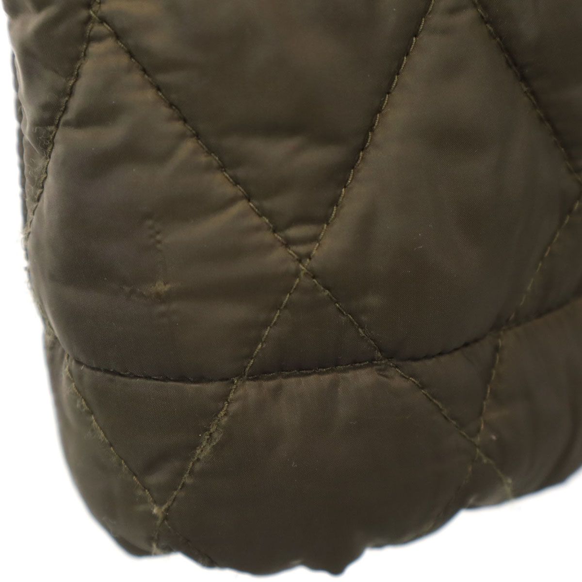 BURBERRY BRIT バーバリーブリット キルティングコート XS カーキ