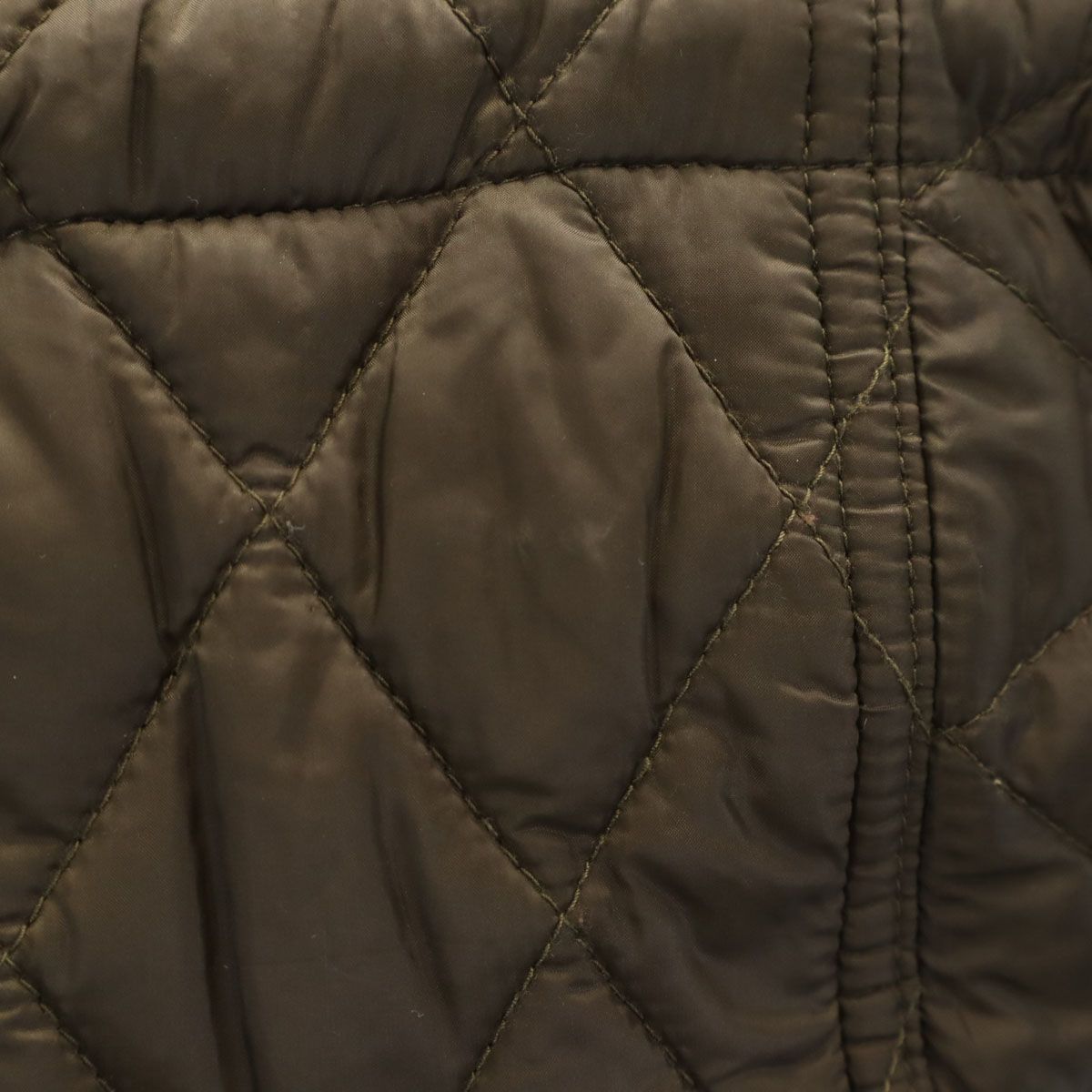 BURBERRY BRIT バーバリーブリット キルティングコート XS カーキ